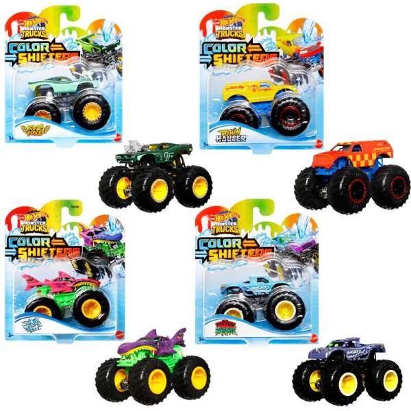 COCHE HOT WHEELS MONSTER TRUCKS COLOR SHIFTERS STDO al por Mayor