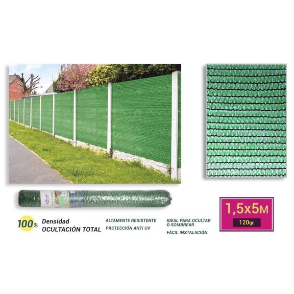 MALLA ROLLO OCULTACION TOTAL VERDE ≫ Plasticosur