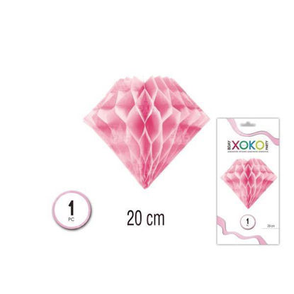 tila51216-panal-diamante-20cm-rosa