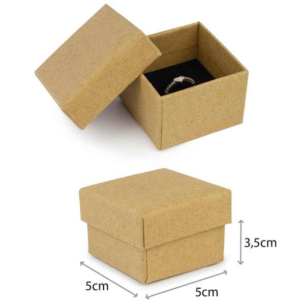 Caja de cartón kraft para zapatos, ropa o complementos