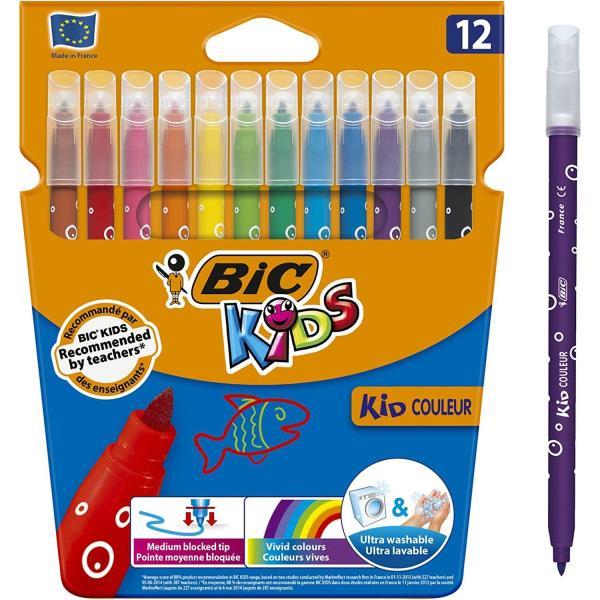 LAPIZ CERA PLASTIDECOR 12 COLORES BIC al por Mayor ≫ Plasticosur