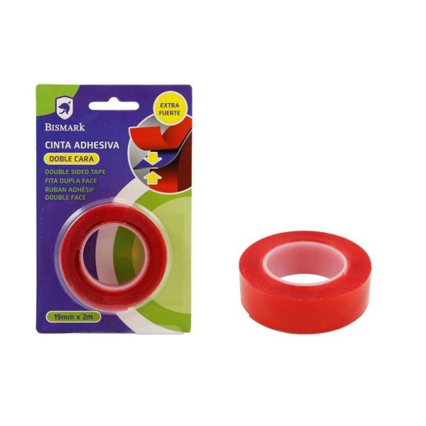 CINTA ADHESIVA ACRILICA DOBLE CARA 200X1,9CM al por Mayor ≫ Plasticosur