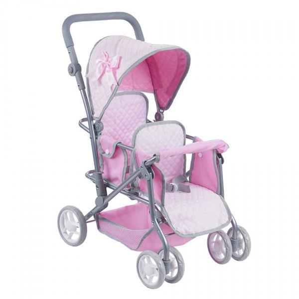 CARRITO GEMELAR MUÑECA 56X37X68CM al por Mayor ≫ Plasticosur