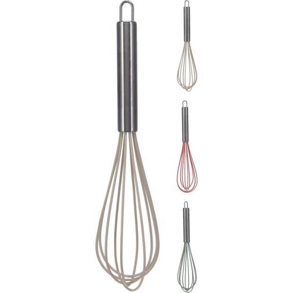 Cuisipro 10-Inch Silicone Flat Whisk Frosted