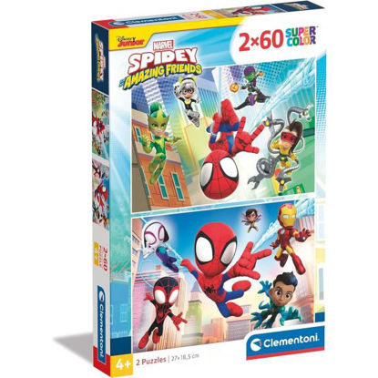 clem216253-puzzle-2x60pz-spidey-and