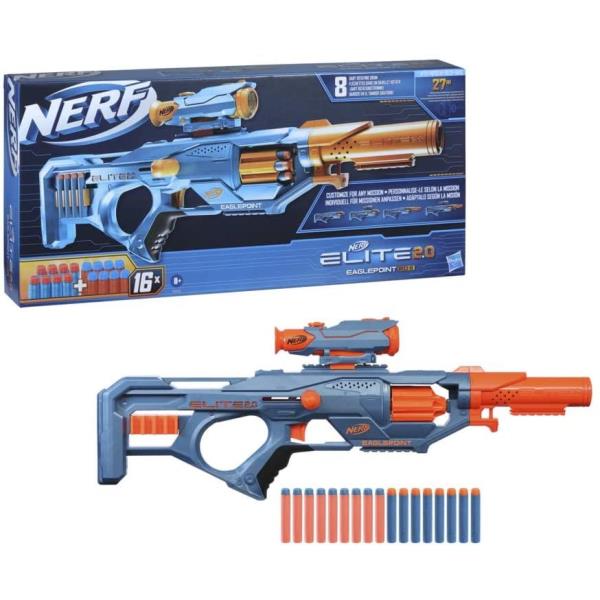 PISTOLA DARDOS NERF ELITE 2.0 EAGLEPOINT RD 8 al por Mayor ≫ Plasticosur