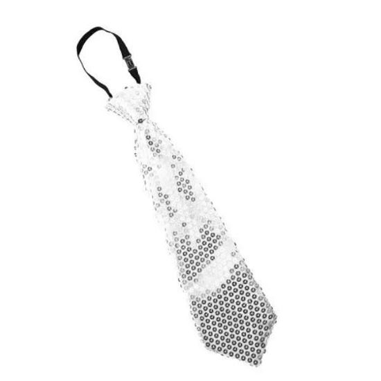 tila30131-corbata-lentejuelas-plata