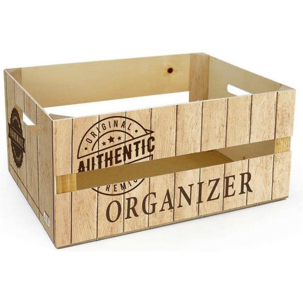 CAJA ALMACENAJE WOOD MATE 39X29X15CM al por Mayor ≫ Plasticosur