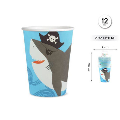 tila59190-vaso-250ml-pirata-12u-