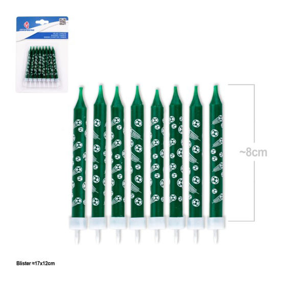 fies61802-velas-verdes-8u-balon-fut