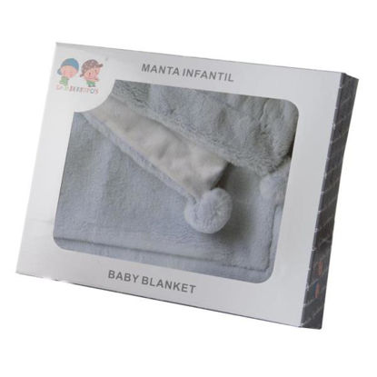 dora10598gris-manta-infantil-80x110