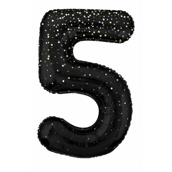 lira85825-globo-numero-5-86cm-negro