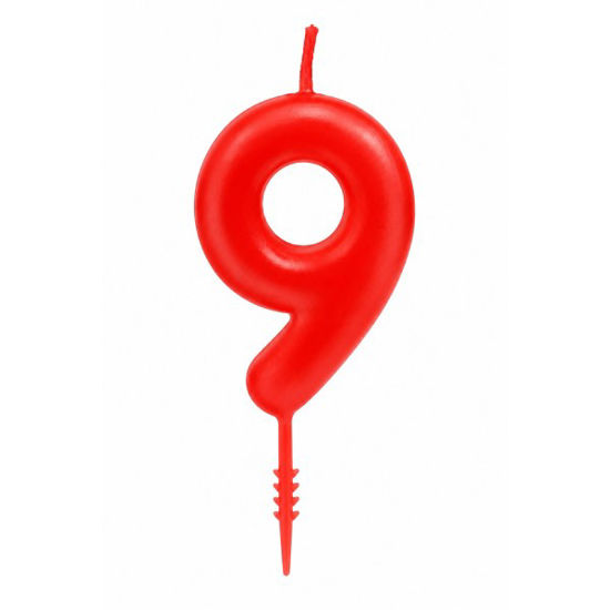 reba72994-vela-nº9-roja-6cm