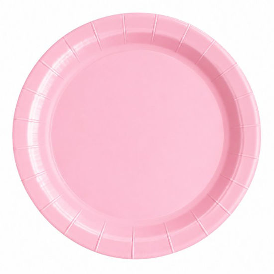 yosy4070-plato-carton-23cm-rosa-10u